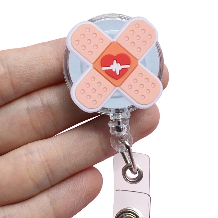 Мультяшная медицинская выдвижная пряжка, лицензия на работу для врача и медсестры, креативный ремешок, легко вытягиваемая пряжка, сертификат, фирменное наименование