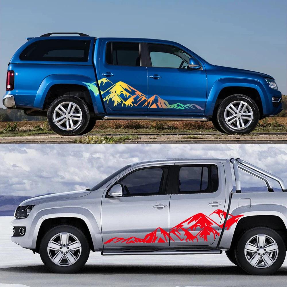 Автомобильная графика горная наклейка для Volkswagen Amarok Toyota Hilux Dodge RAM Isuzu Dmax GWM Poer Nissan Navara Pickup Декор Наклейка