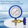 220PSI 500PSI Professional Air Conditioning Refrigerant Recharge Pressure Gauge Manometer High And Low Pressure Gauge Valve