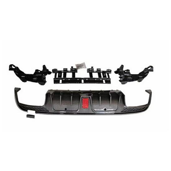 Brabus-Style Rear Diffuser & Tailpipes for 2015-2021 Mercedes C-Class W205 4-Door