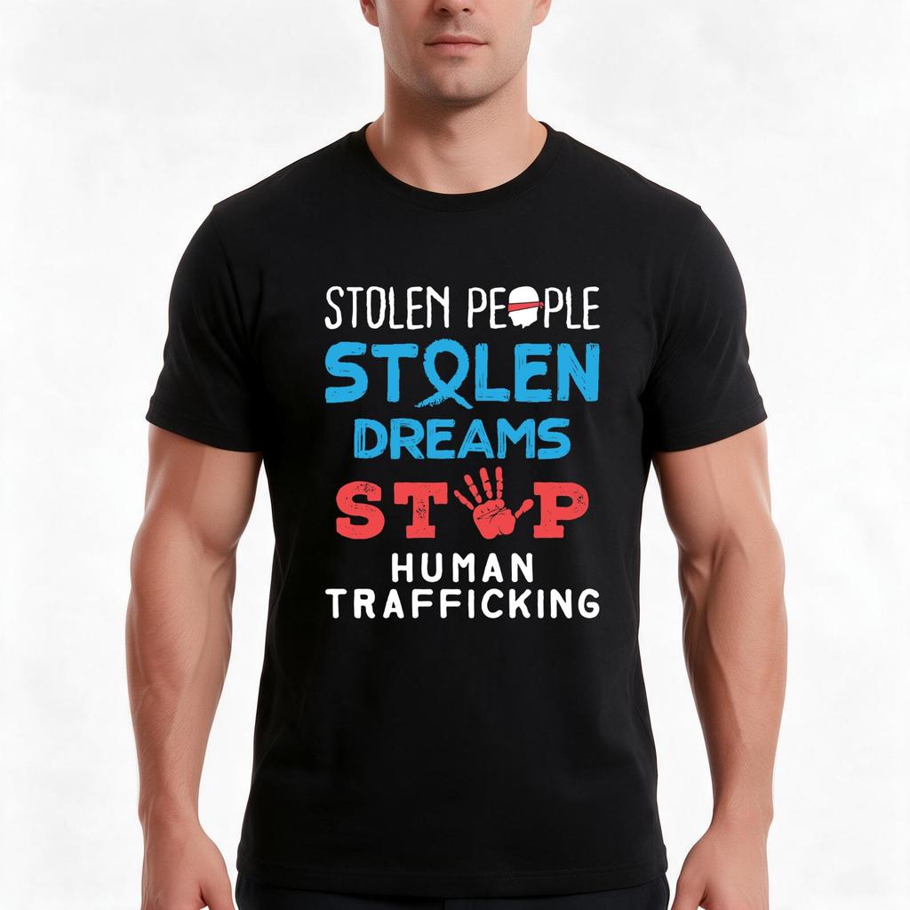 Stolen People Stolen Dreams Stop Huunisex Trafficking Tshirt Summer Casual Cotton Tee Oversized Streetwear Tops 100 Cotton
