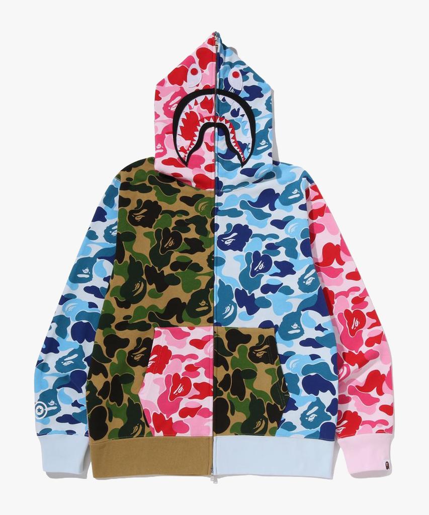 Bape Abc Камуфляж Сумасшедшая Акула Худи на Молнии (M) много
