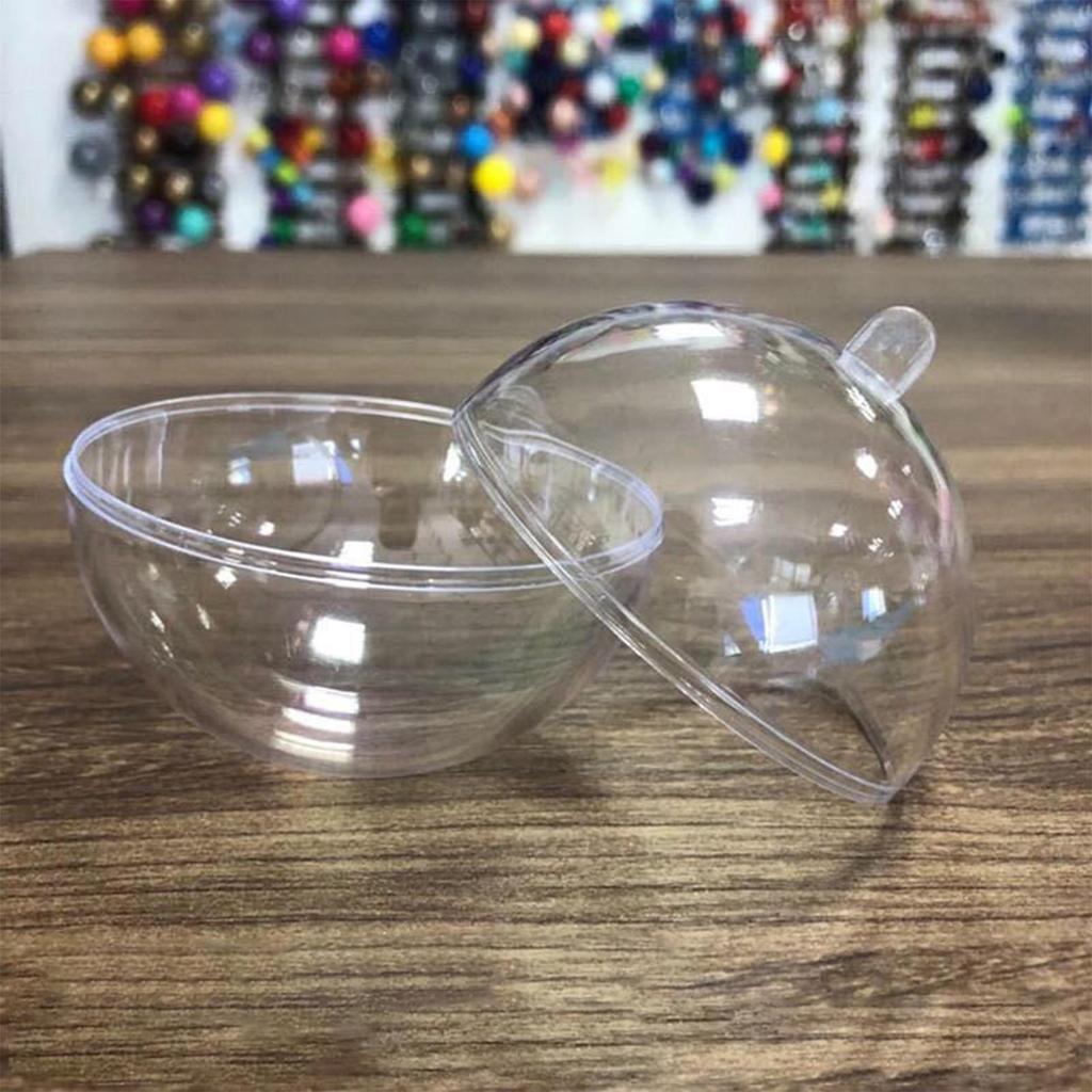 Рождественские DIY Акриловый Полый Шар Прозрачные Шары Наполняемые Украшения Шар Прозрачный Шар DIY Поделки для Свадьбы Рождественского Декора