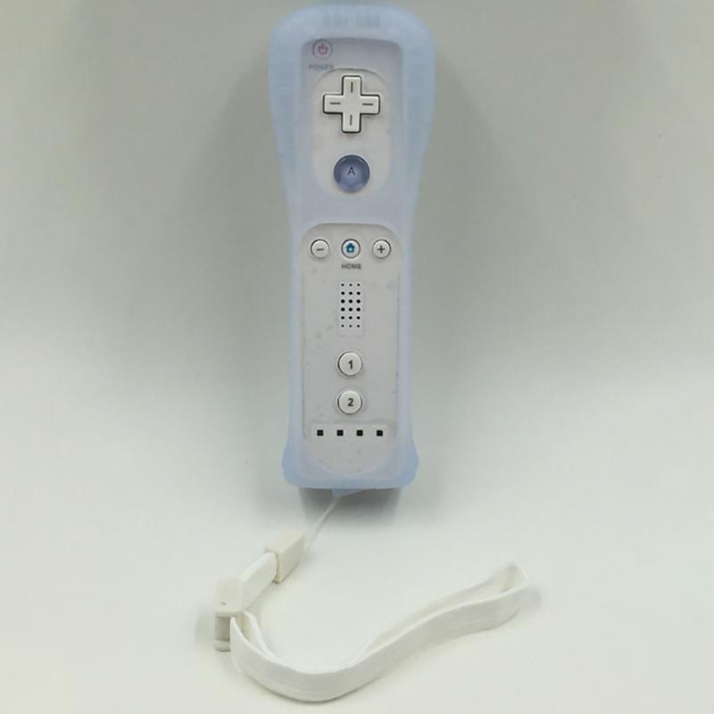 Для Wii/Wii U джойстик 2 в 1 беспроводной пульт дистанционного управления геймпад контроллер набор дополнительный Motion Plus с силиконовым чехлом видеоигра