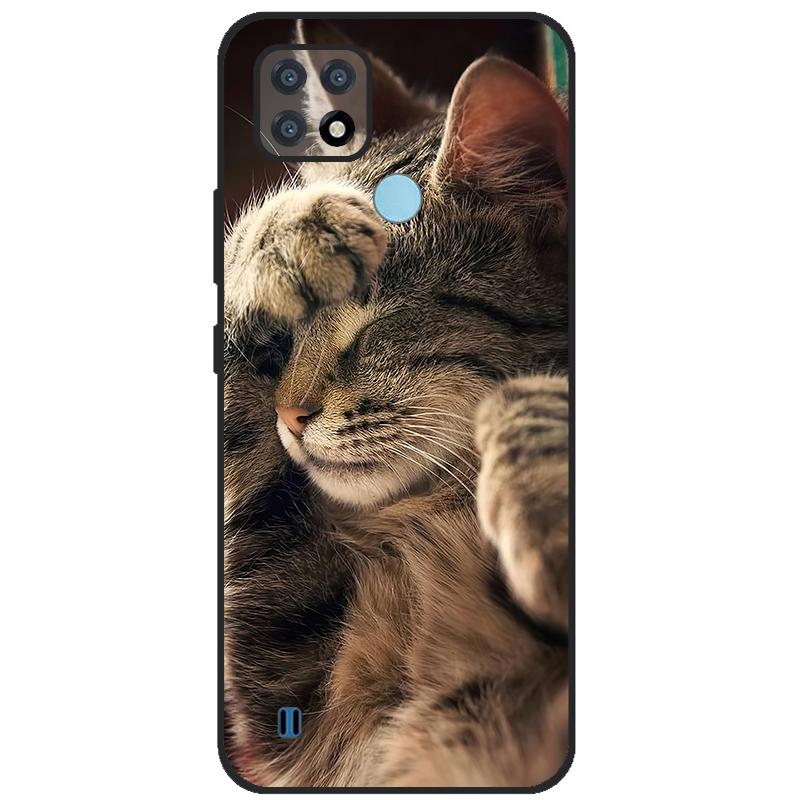 For Realme C21 Case Soft Tpu Silicone Case For OPPO RealmeC21 C 21 Phone Cover Fundas RMX3201 Bumper Case For Realme C21 Cover