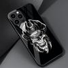 Fashion Skull Skeleton Grim Reaper Glass Phone Case for iPhone 11 12 13 Pro XR X 7 8 XS Max 6 6S Plus SE Mobile Phones Cover