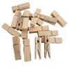 Маленькие клипсы из натурального дерева для хранения и фотографий (2.5~7.3см)