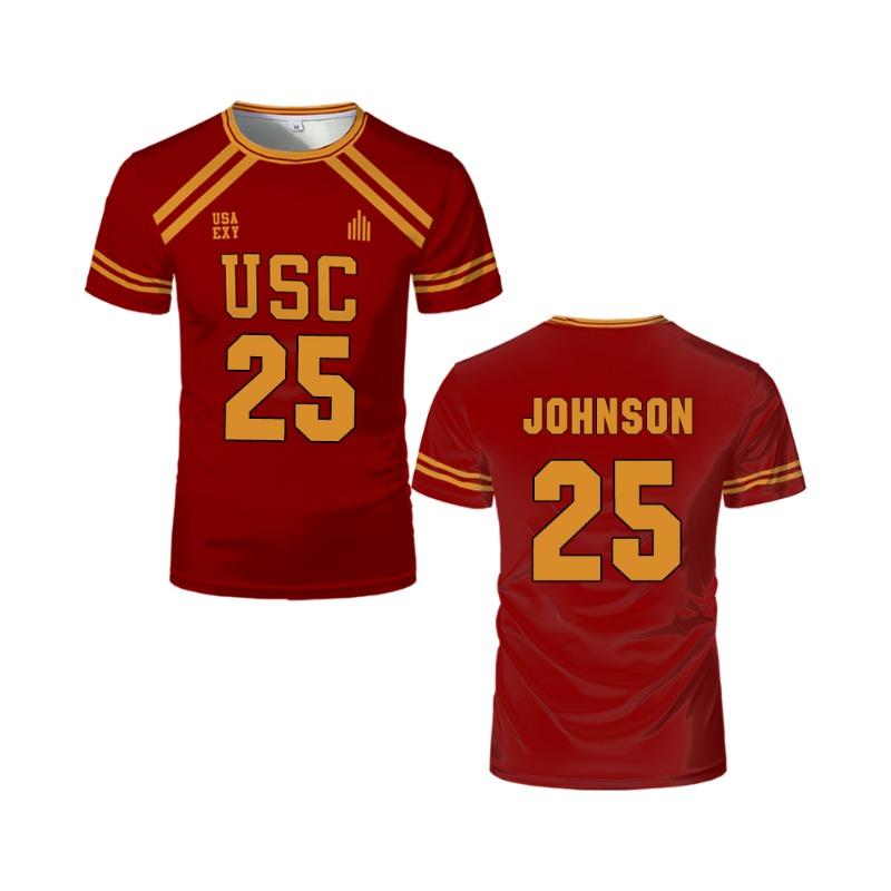 Футболки для косплея All For The Game Футболки для хоккея с мячом The King's Men USC Trojans Футболки для лакросса Мужские и женские спортивные топы Детские футболки