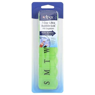 7-дневный органайзер для таблеток Ultra Bubble-Lock, 1 контейнер для таблеток
