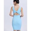 Za2025 Summer New Product Women Clothes Sexy Temperament Twisted Knot Design Sense Dew Sleeveless Back Slim Fit Knitted Dress