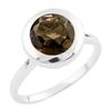 Silver Ring with Natural Rauchtopaz (smoky Quartz) (0920306)