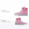 All Star Модная Повседневная Высокая Кеды Холщовые Детские Кроссовки Розовый Красный A10714C
