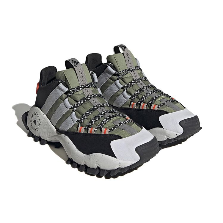 Adidas Stella McCartney Seeulater Нескользящие Прочные Низкие Кроссовки для улицы Унисекс Черный Зеленый Серый H06158