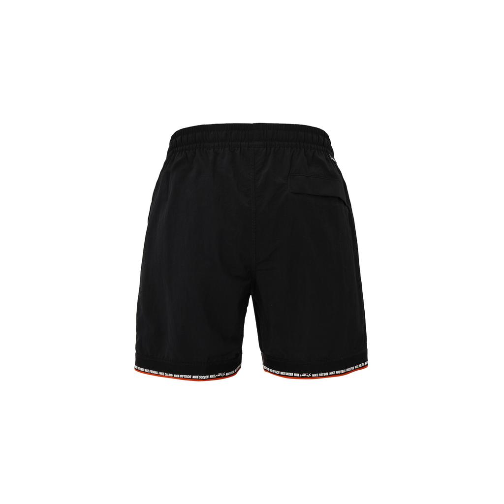 Nike ФК. Футбольные шорты Tribuna Casual Breathable Woven Spliced Logo с вышитым логотипом для мужчин, черные DH9679-010