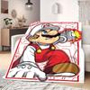 Mario Anime Print Blanket Warm  Comfortable Flannel Blanket Suitable for Bedrooms, Sofas, Beds, Chairs, Picnics, Travel