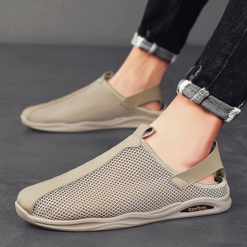 2024 New Sneakers Men Breathable Mesh Lightweight Casual Walking Man Shoes Slip-On Driving Men Loafers Zapatos Casuales