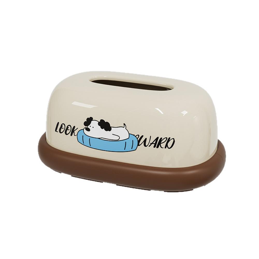 Cream Style Desktop Tissue Box Decorative Tissue Rack Napkin Box Napkin Holder Coffee Table