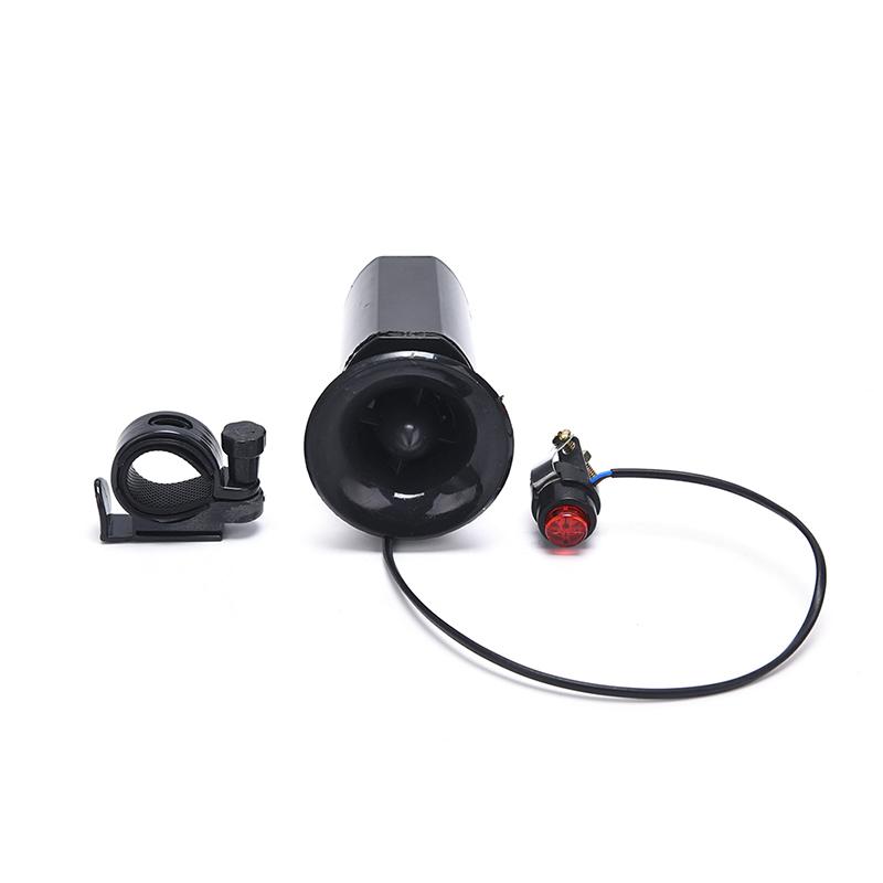 Bicycle Horn Electronic Black Speaker 6 Bike Bell Loud Sounds Ultra Siren Alarm