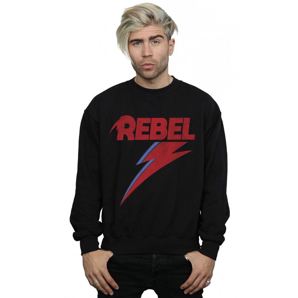 David Bowie Мужская рваная толстовка Rebel