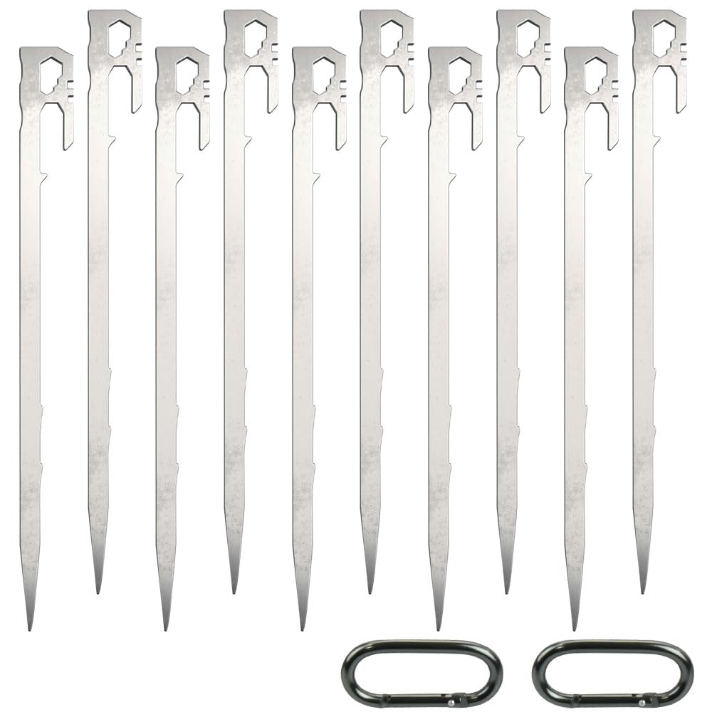 Набор из 12 колышков для кемпинга, удобных для песчаных и снежных условий, прочных, легких, для езды по газонам, пляжам, районам, горам,