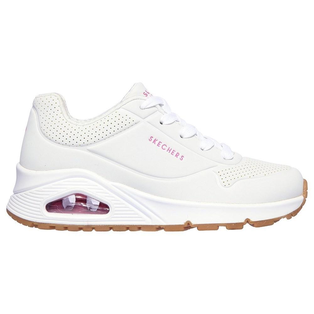 Кроссовки Skechers Бело-розовые Юниорские