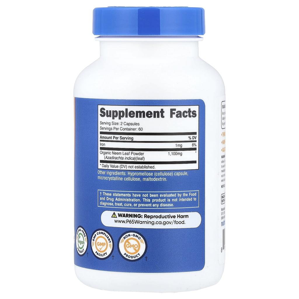 Nutricost, Neem Leaf, 120 Capsules