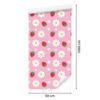 Strawberries and Daisies Wallpaper Powder Pink, White and Red 50x1000