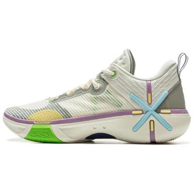 Баскетбольные кроссовки Li Ning Wade Phantom 6 V2, удобные, универсальные, нескользящие, износостойкие, низкие, мужские, бежевые, ABPV021-3