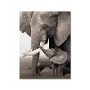 Дикий слон Мать и ребенок плакат животное холст картина гостиная HD печать изображения