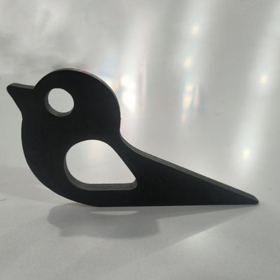 Деревянный дверной стопор в форме птицы, нескользящий дверной стопор, предотвращает захлопывание двери, подходит для нижнего шва двери