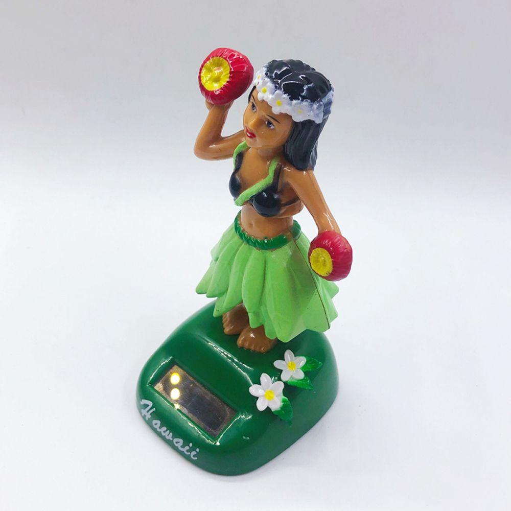 Танцующая хула-девушка Bobble на солнечной энергии, качающая головой кукла, качающаяся на солнечной энергии кукла, качающаяся гавайская девушка