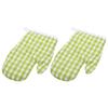 2 Pcs Oven Mitts Heat Resistant Kitchen Gloves Hand Protection Polyester Baking Supplies Cooking Accessories Microwave Mitts