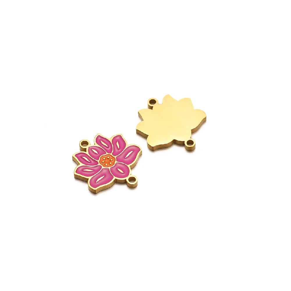 5pcs Stainless Steel Lotus Butterfly Heart Gourd Charms DIY Jewelry Findings Children Necklace Pendant Bracelets Earrings Making