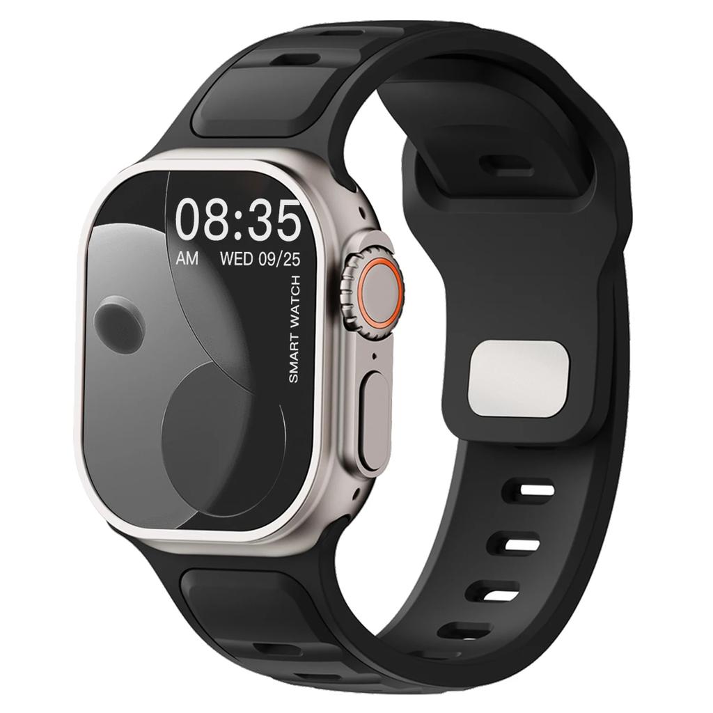 Для Iwatch Серии 11 10 9 8 7 6 5 4 SE3 Ultra 3/2 Силиконовый Ремешок Спортивный Ремешок для Часов 49мм 46мм 45мм 44мм 42мм 41мм 40мм