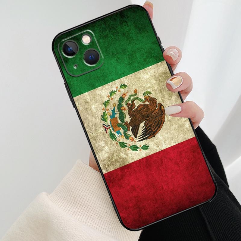 Mexico Mexican Flag Phone Case For iPhone 17 Pro Max 16 15 11 13 12 14 Pro Max mini 15 16 Plus 16e 17 Air Cover