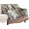 Chow Chow Puppies Throw Blanket For Decorative Sofa Luxury St Funny Gift Blankets and Throws Blankets