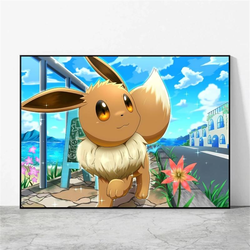 Posters and Prints  Canvas Paintings Pikachu Cute Wall Pictures Room Home Decorative Birthday Gifts Kids Action Figures
