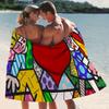 Полотенца для пляжа Britto Art Towel Быстросохнущие Подходят для Бассейнов, Кемпинга, Йоги и Тренажерного Зала
