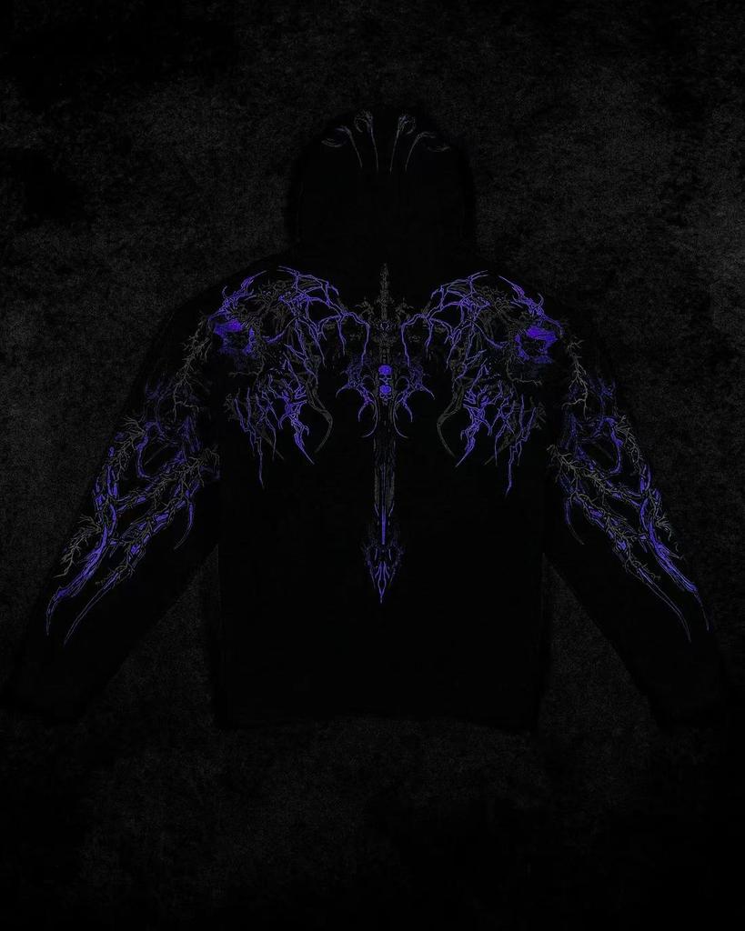 Мужская толстовка Breathedivinity в темном стиле - Модная спортивная верхняя одежда Осень/Зима