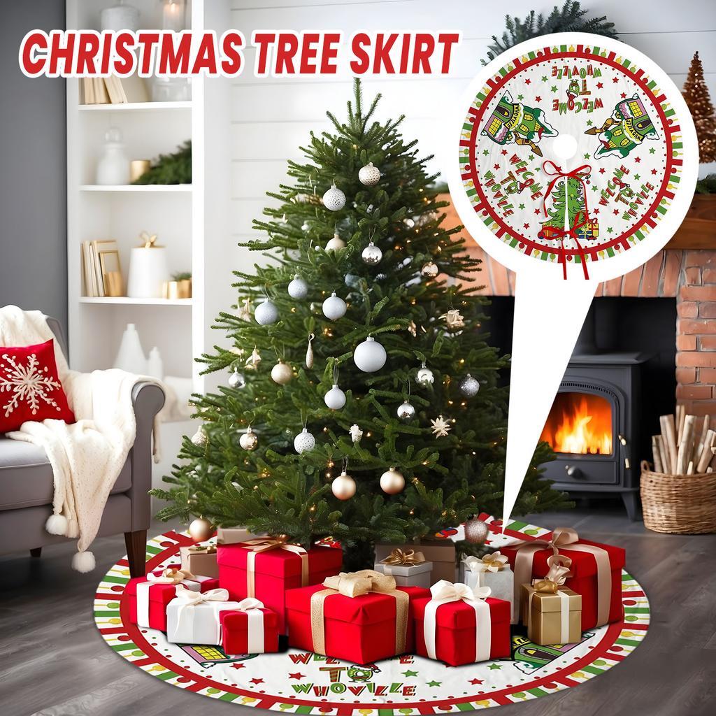 Юбка для рождественской елки 120 см Украшение под елку Юбка для елки Украшение под елку