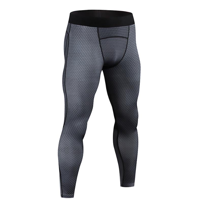 Men's Summer High Elasticity Fitness Leggings - Breathable, Quick-Drying Compression Running & Training Base Layer Pants