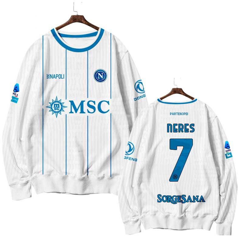 Napoli FC ''-2027 De Bruyne Fan Long Sleeve Crewneck Sweatshirt Unisex Casual Top