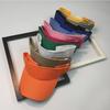 Korean Women's Quick-Dry Sports Visor: Solid Color, Sun Protection for Summer