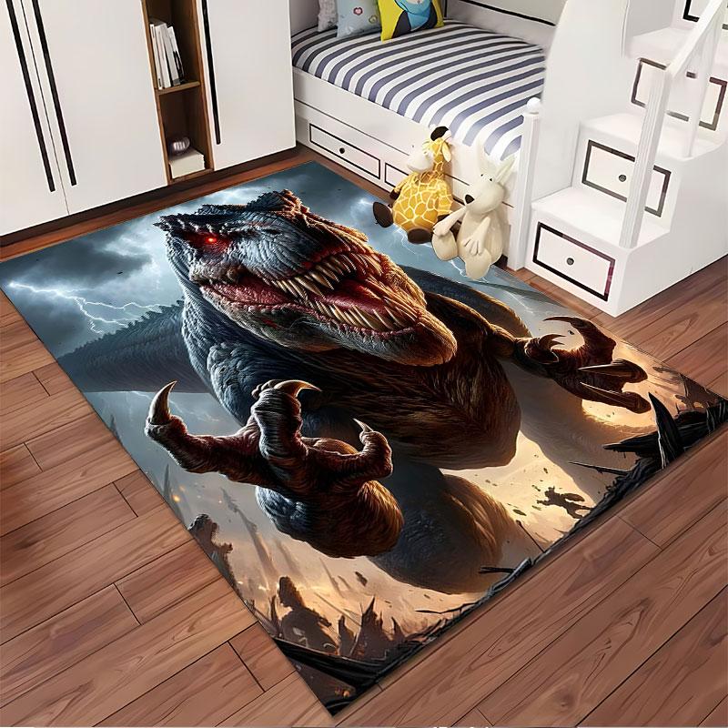 Fierce Dinosaur Storm Design suitable as a non-slip mat for the living room or bedroom sofa