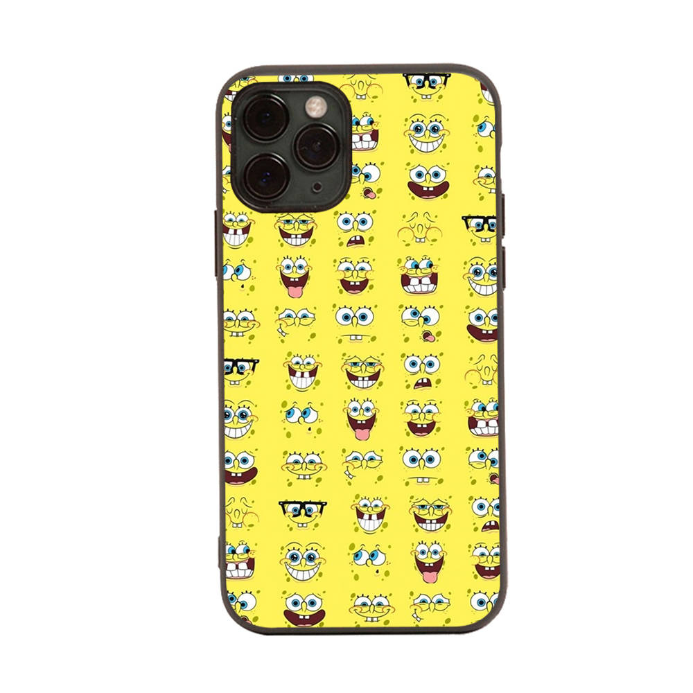 Чехол PB2 SpongeBobBlack Sofe для Xiaomi Poco X6 X4 M5 M6 F5 F6 C65 C55 C50 C51 C40 Pro Redmi 14C A3X 13C 12C 11T 10A 9C Note 7 6 8A Plus