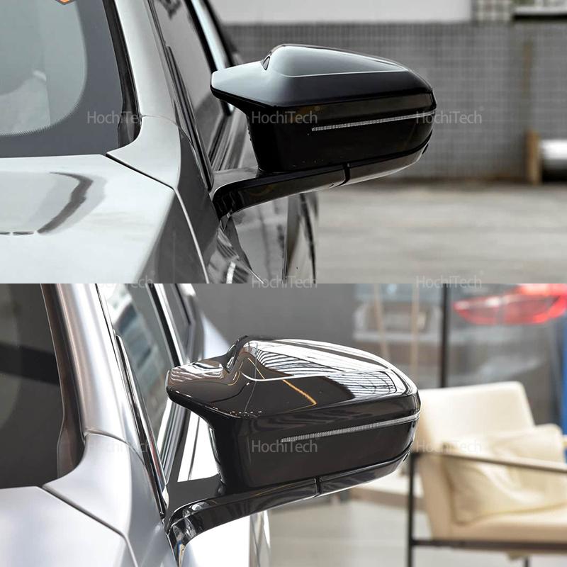 Для BMW 5 7 Серии I5 I7 G60 G61 G70 2025-2026 Наклейка на колпачок зеркала Ярко-черный Накладка на зеркало заднего вида Боковое зеркало Задний вид LHD