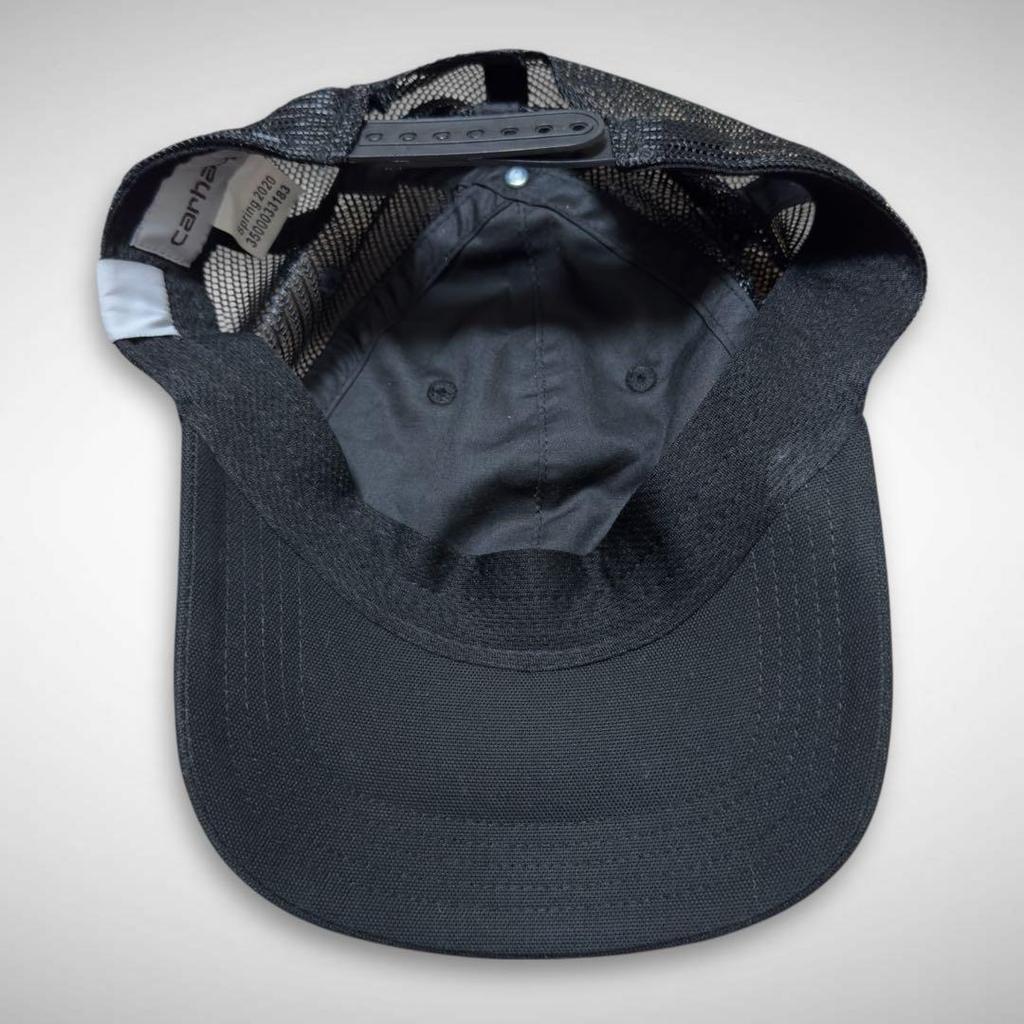 [Б/У] Кепка Carhartt Black Duck Mesh, Однотонная черная шляпа, Снэпбэк Carhartt