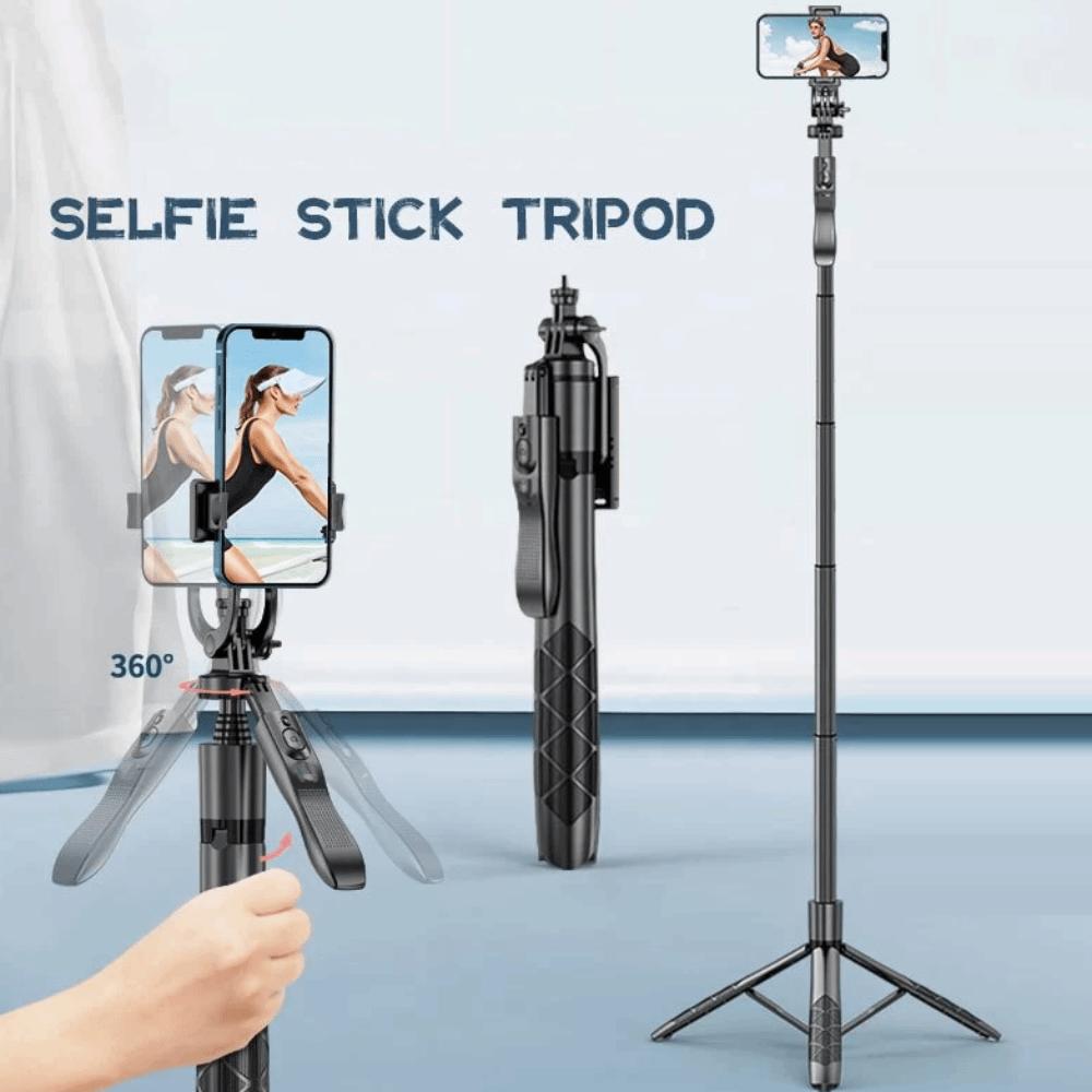 Portable Handheld Telescopic Selfie Stick 1.53m Selfie Stick Tripod Live Broadcast