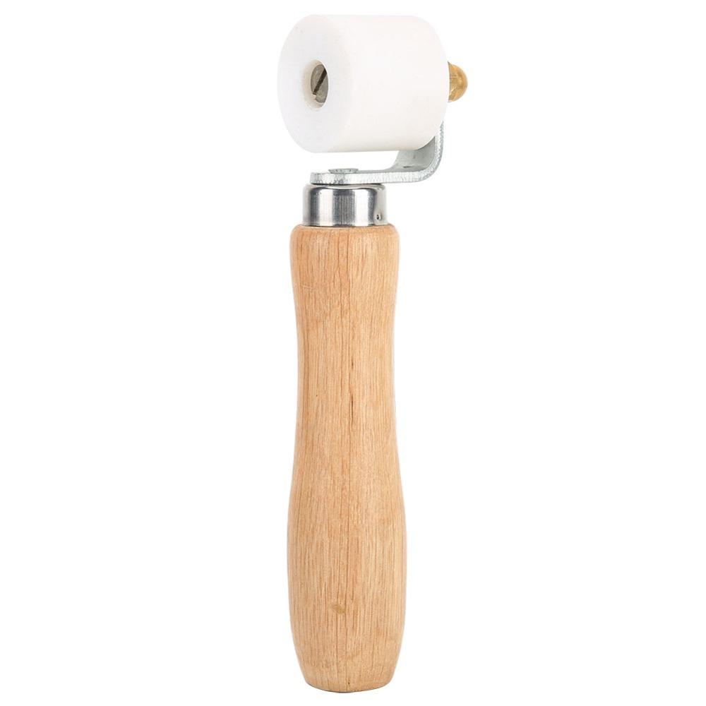 28mm Width Seam Roller Wooden Handle Welding Roller Tool Hand Pressure Roller Auto Car Audio