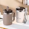 Thermal Coffee Mug Tumbler With Spoon&Strainer 450/500ml 304 Stainless Steel Double Wall Drinking Cup Insulated Milk Cofffee Cup